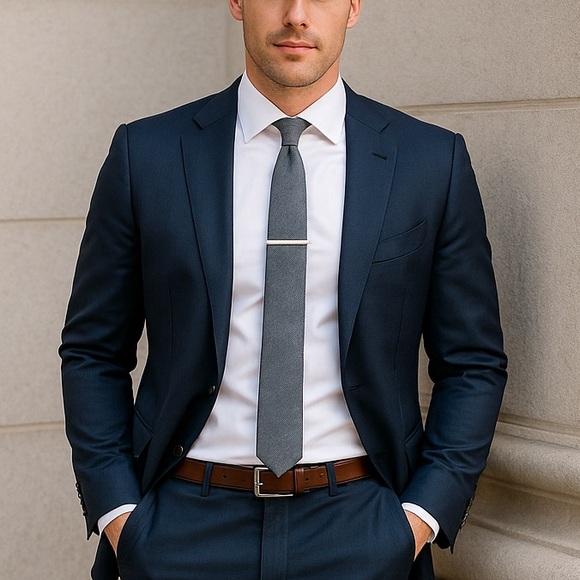 Bianco Bianco Men's Elegant White Dress Shirt - Picture 5 of 5